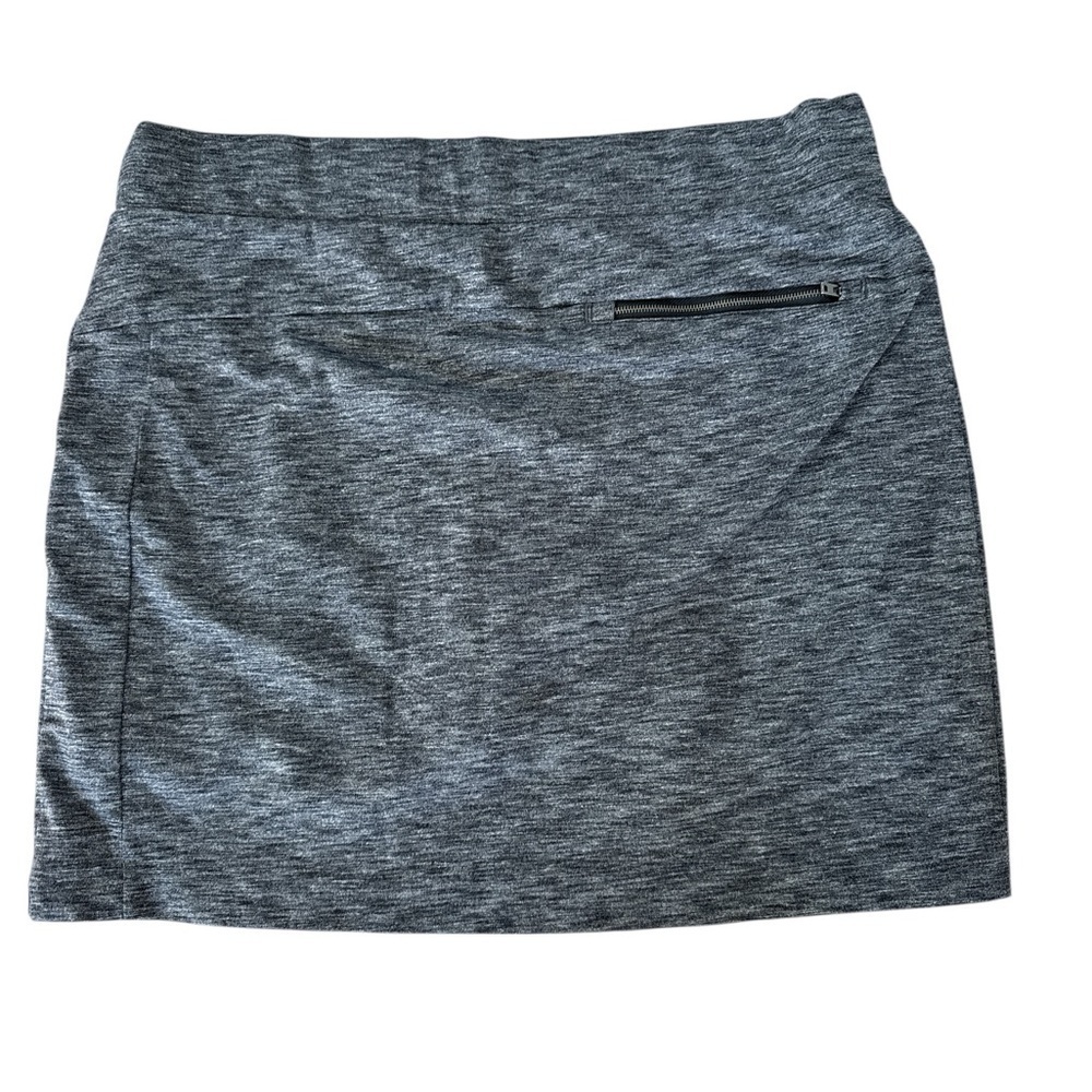 Athleta Charcoal Textured Skirt Skort - Picture 3 of 7